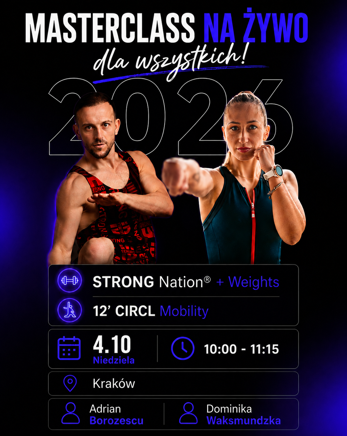 MASTERCLASS STRONG NATION® | KRAKÓW 04.10.26 R.