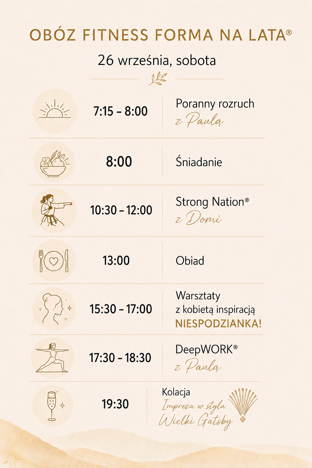 Obóz Fitness | Forma na lata® 25-27.09.26 r. | Lemon Resort & SPA - obrazek 3